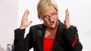 Minister Kristin Halvorsen get much praise even from opposition parties, the message of reform in secondary school. The image is from the University of Bergen, where she presented the research report last week Photo: Marit Hommedal / NTB Scanpix