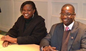 Pia Philip Michael and Bridget Nagomoro visited the UK to discuss the challenges to girls' education in South Sudan. Photograph: Leapfrog Public Relations